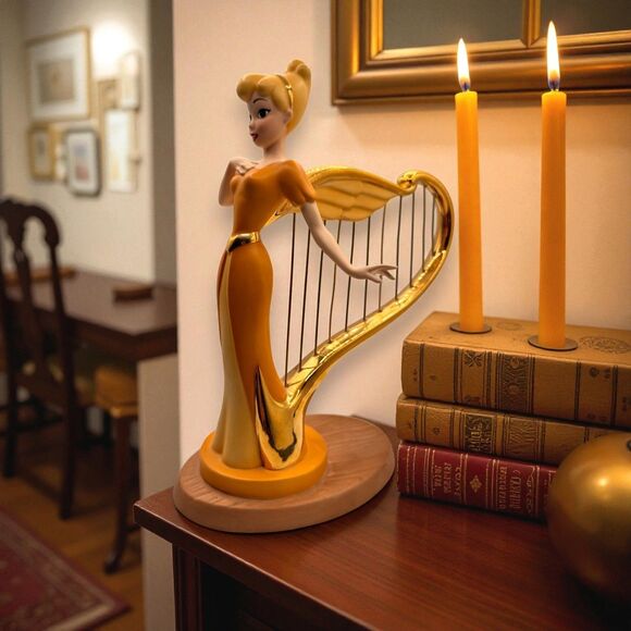 WDCC "Beautiful Diversion" Singing Harp Mickey and the Beanstalk Harp Figurine - Picture 2 of 12